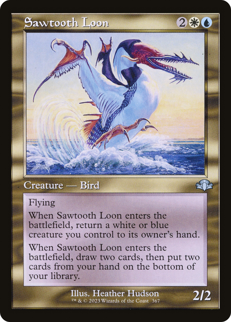 Sawtooth Loon (DMR-367) - Dominaria Remastered Foil - Premium MTG Single from Wizards of the Coast - Just $0.08! Shop now at Game Crave Tournament Store