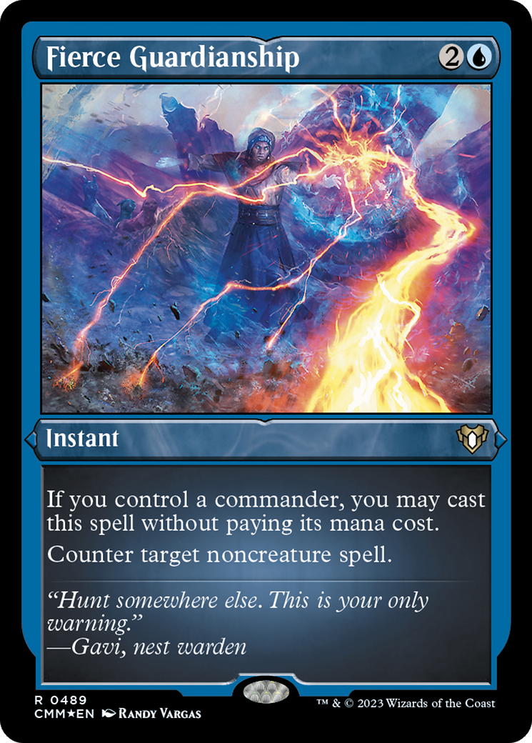 Fierce Guardianship (CMM-489) - Commander Masters Etched Foil - Premium MTG Single from Wizards of the Coast - Just $15.64! Shop now at Game Crave Tournament Store