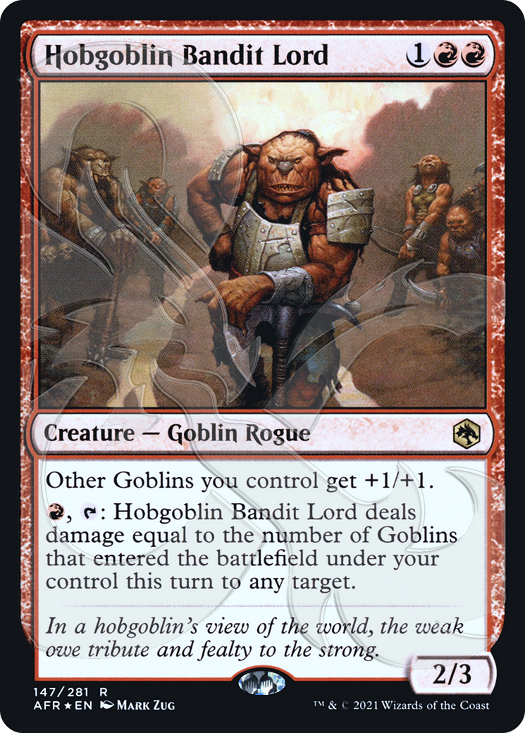 Hobgoblin Bandit Lord (PAFR-147A) - Adventures in the Forgotten Realms Promos Foil - Premium MTG Single from Wizards of the Coast - Just $16.80! Shop now at Game Crave Tournament Store