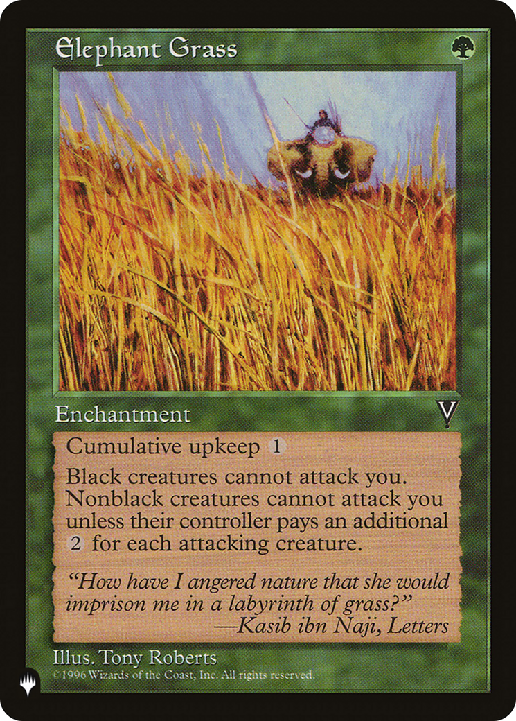 Elephant Grass (PLIST-865) - The List - Premium MTG Single from Wizards of the Coast - Just $1.06! Shop now at Game Crave Tournament Store