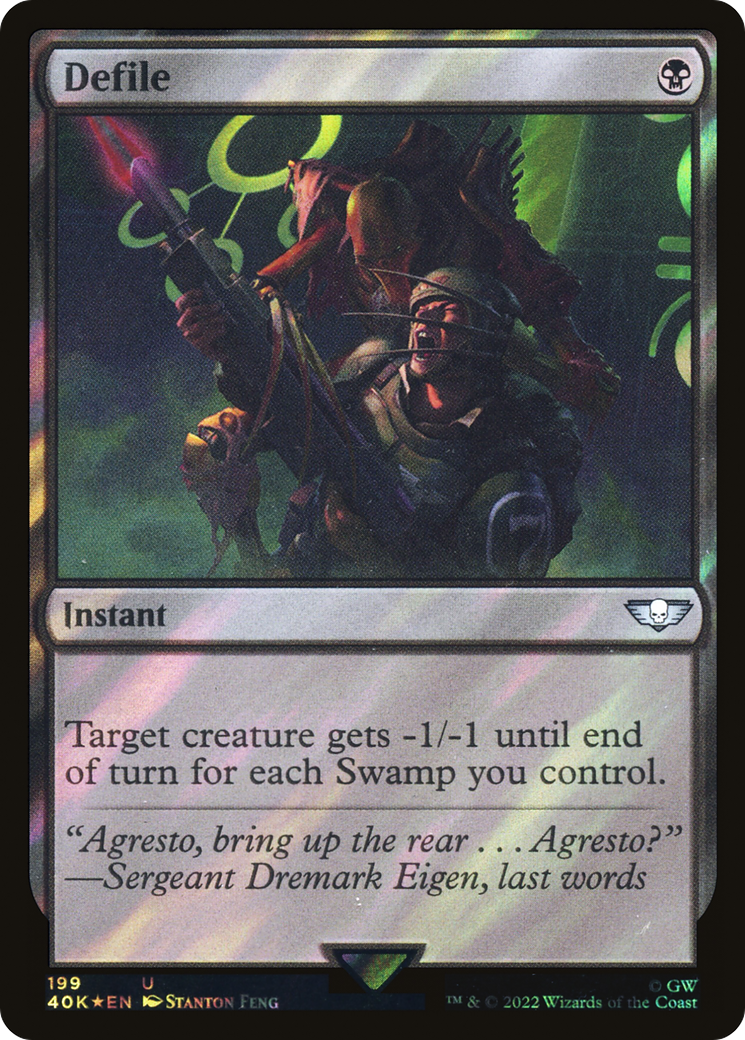 Defile (40K-199★) - Warhammer 40,000 Commander Foil - Premium MTG Single from Wizards of the Coast - Just $0.65! Shop now at Game Crave Tournament Store