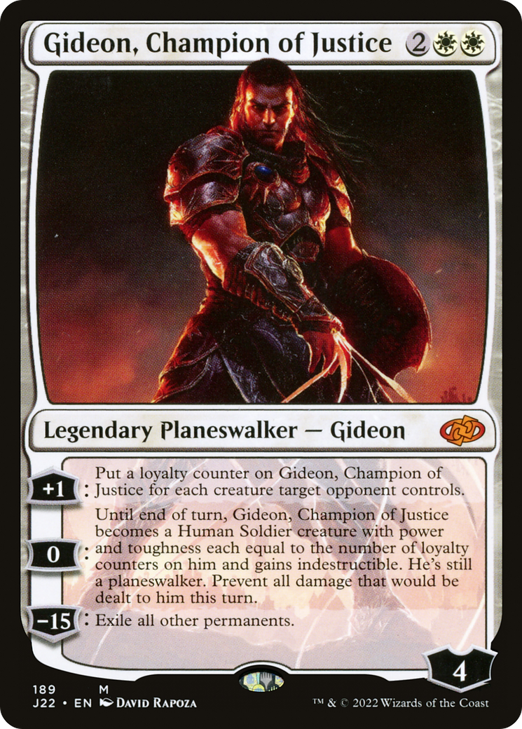 Gideon, Champion of Justice (J22-189) - Jumpstart 2022 - Premium MTG Single from Wizards of the Coast - Just $0.17! Shop now at Game Crave Tournament Store