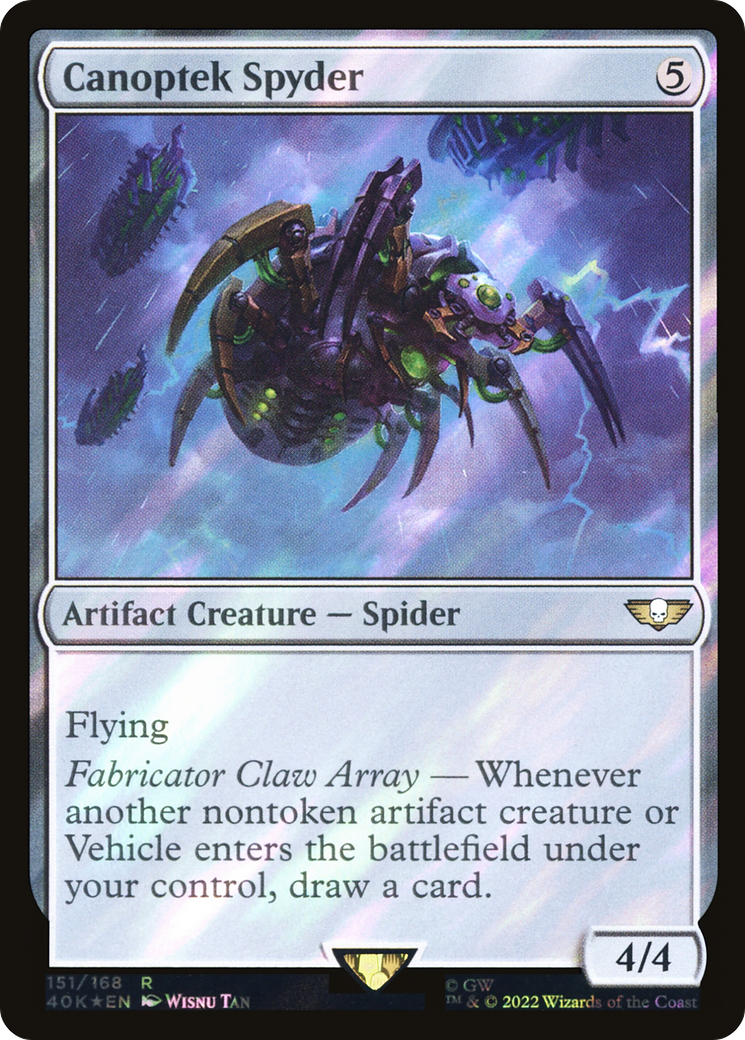 Canoptek Spyder (40K-151★) - Warhammer 40,000 Commander Foil - Premium MTG Single from Wizards of the Coast - Just $2.83! Shop now at Game Crave Tournament Store