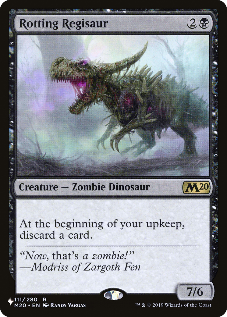Rotting Regisaur (PLIST-1305) - The List - Premium MTG Single from Wizards of the Coast - Just $0.32! Shop now at Game Crave Tournament Store