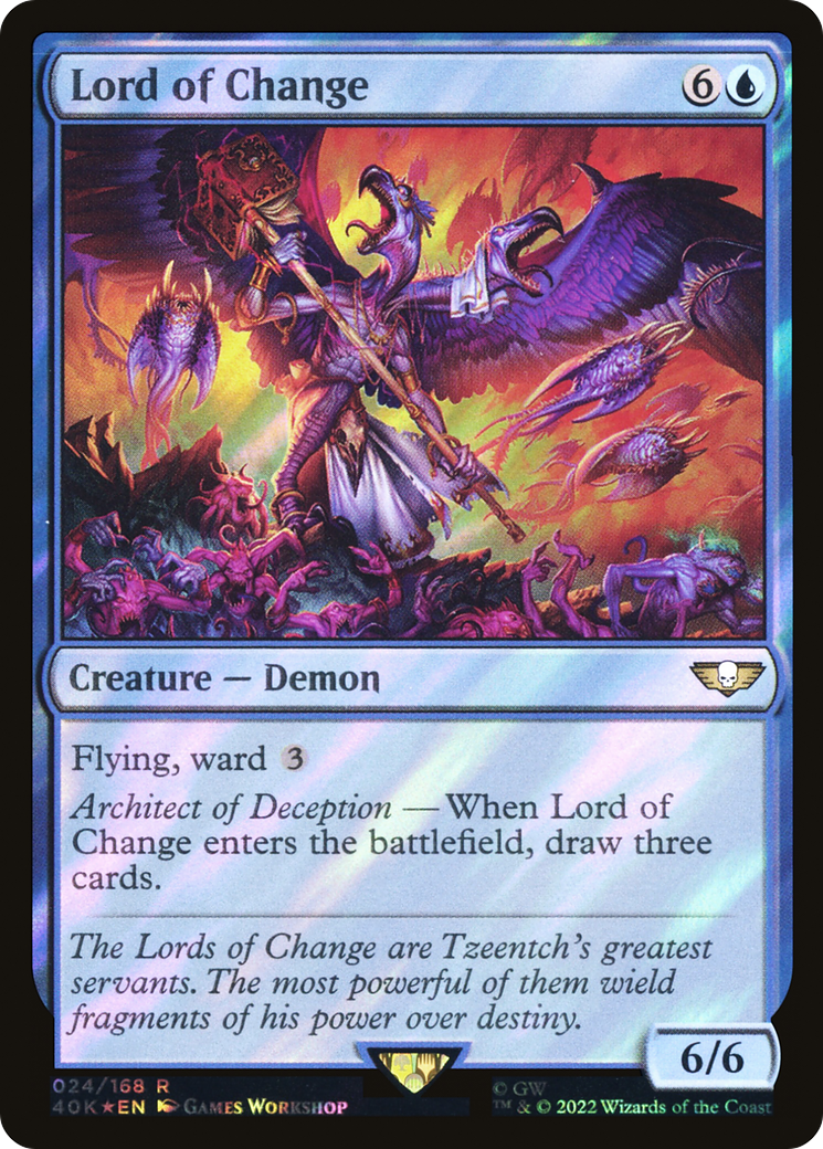 Lord of Change (40K-24★) - Warhammer 40,000 Commander Foil - Premium MTG Single from Wizards of the Coast - Just $1.25! Shop now at Game Crave Tournament Store