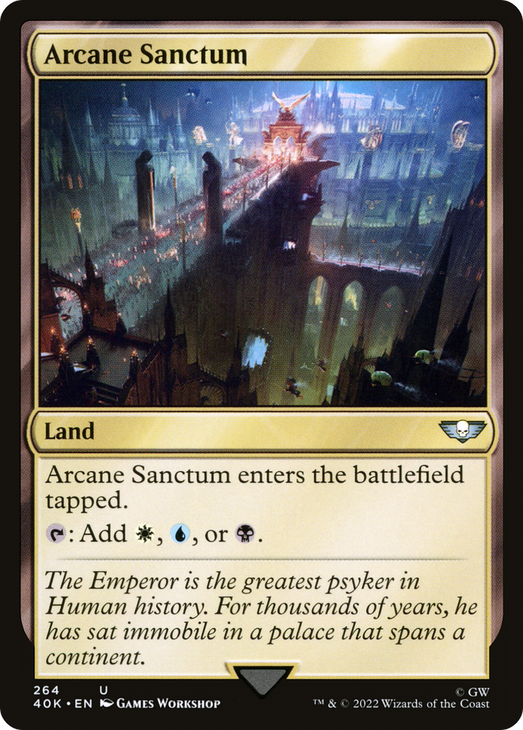 Arcane Sanctum (40K-264) - Warhammer 40,000 Commander - Premium MTG Single from Wizards of the Coast - Just $0.36! Shop now at Game Crave Tournament Store