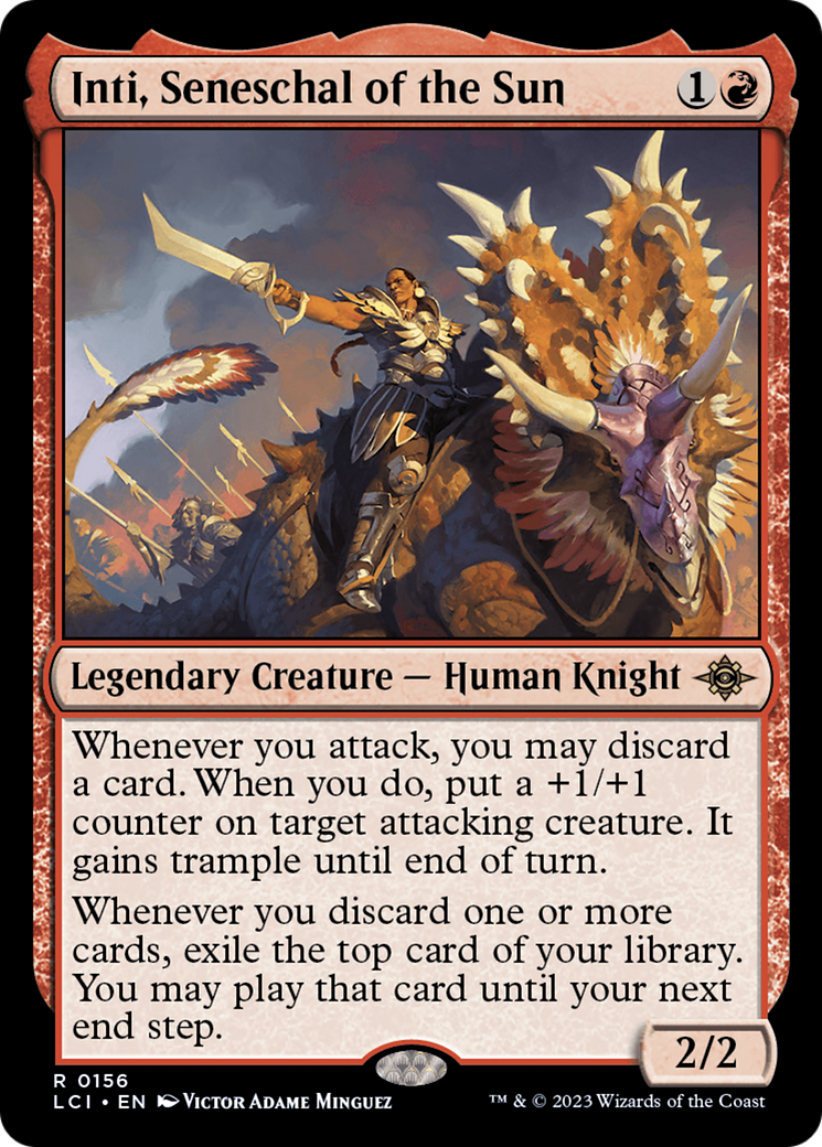 Inti, Seneschal of the Sun (LCI-156) - The Lost Caverns of Ixalan - Premium MTG Single from Wizards of the Coast - Just $0.28! Shop now at Game Crave Tournament Store