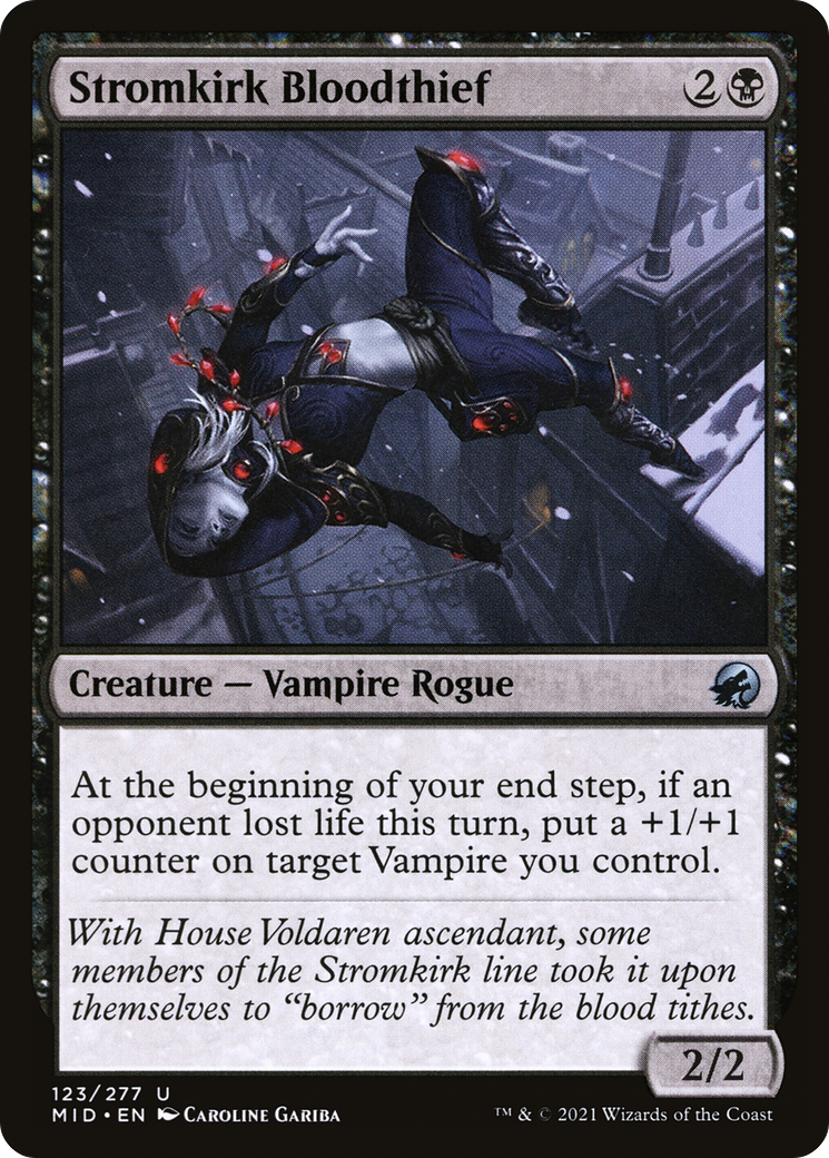 Stromkirk Bloodthief (MID-123) - Innistrad: Midnight Hunt Foil - Premium MTG Single from Wizards of the Coast - Just $0.08! Shop now at Game Crave Tournament Store
