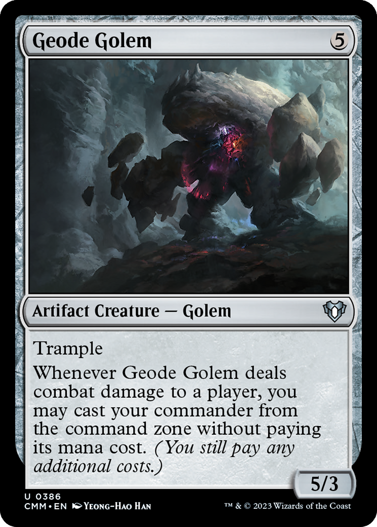 Geode Golem (CMM-386) - Commander Masters - Premium MTG Single from Wizards of the Coast - Just $0.08! Shop now at Game Crave Tournament Store