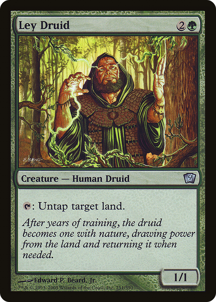 Ley Druid (9ED-251★) - Ninth Edition Foil - Premium MTG Single from Wizards of the Coast - Just $0.29! Shop now at Game Crave Tournament Store