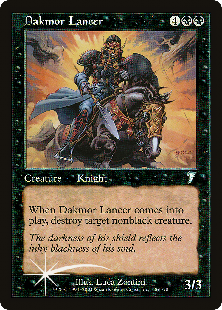 Dakmor Lancer (7ED-126★) - Seventh Edition Foil - Premium MTG Single from Wizards of the Coast - Just $2.52! Shop now at Game Crave Tournament Store