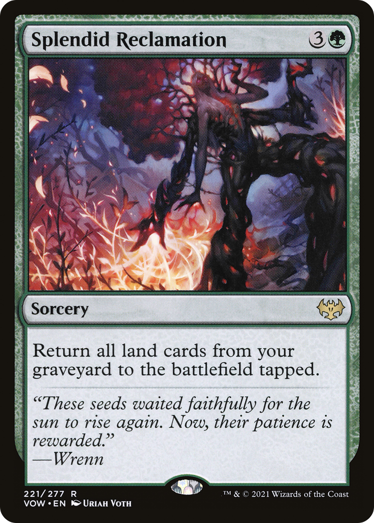 Splendid Reclamation (VOW-221) - Innistrad: Crimson Vow - Premium MTG Single from Wizards of the Coast - Just $1.60! Shop now at Game Crave Tournament Store