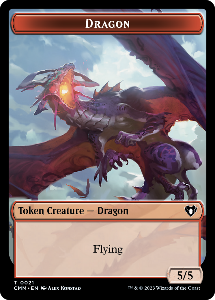 Dragon (TCMM-021) - Commander Masters Tokens Foil - Premium MTG Single from Wizards of the Coast - Just $0! Shop now at Game Crave Tournament Store