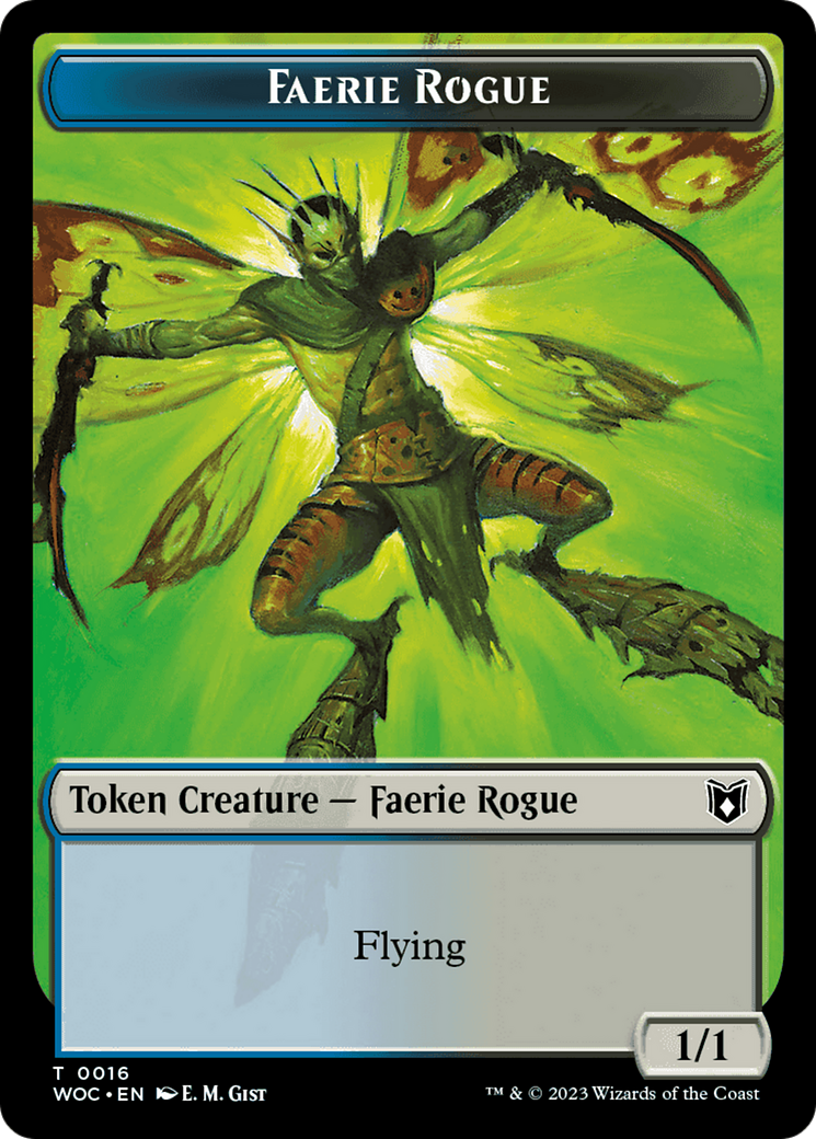 Faerie Rogue (TWOC-016) - Wilds of Eldraine Commander Tokens Foil - Premium MTG Single from Wizards of the Coast - Just $0! Shop now at Game Crave Tournament Store