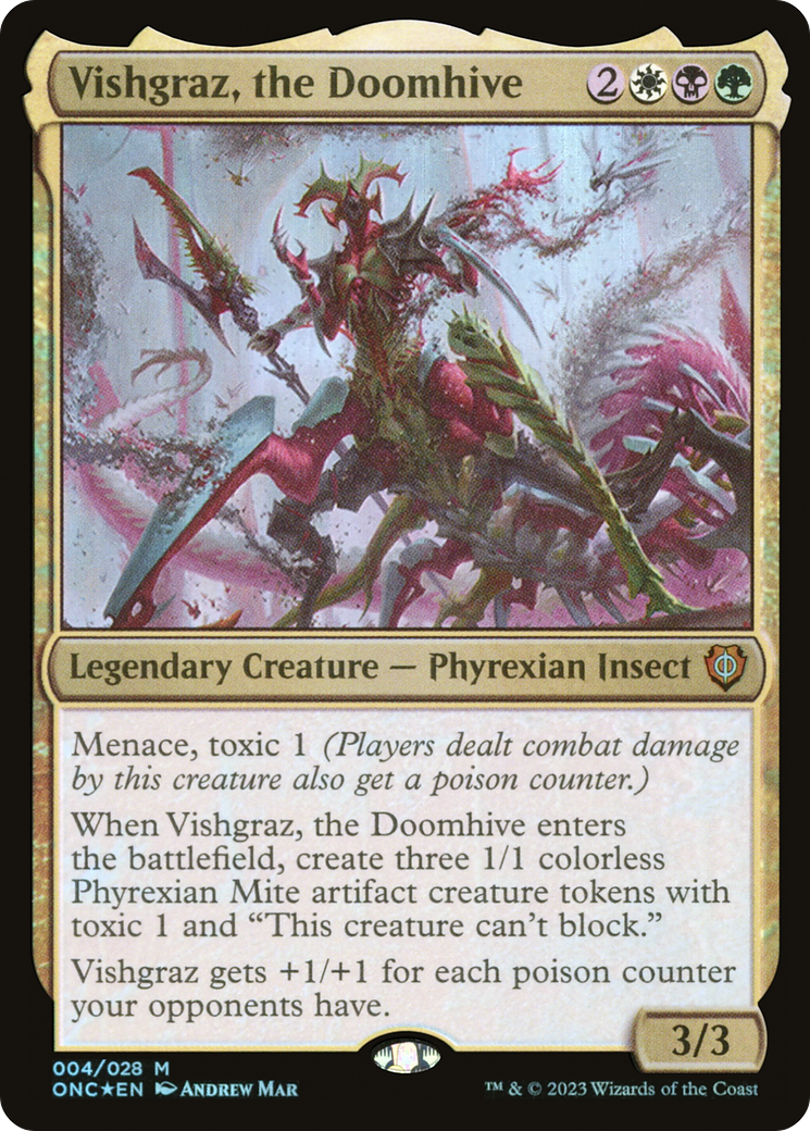 Vishgraz, the Doomhive (ONC-004) - Phyrexia: All Will Be One Commander Foil - Premium MTG Single from Wizards of the Coast - Just $0.49! Shop now at Game Crave Tournament Store