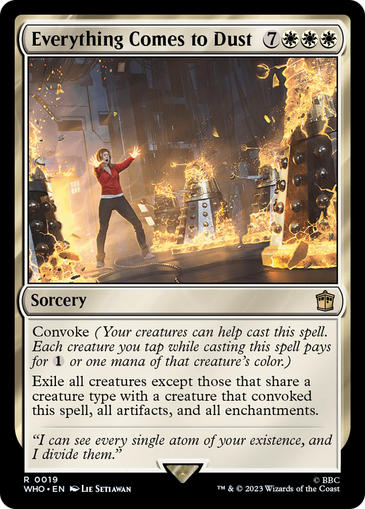 Everything Comes to Dust (WHO-019) - Doctor Who - Premium MTG Single from Wizards of the Coast - Just $1.67! Shop now at Game Crave Tournament Store