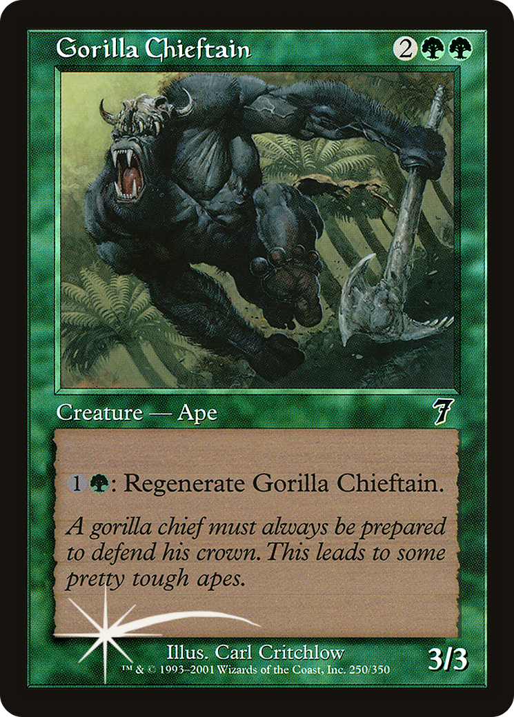 Gorilla Chieftain (7ED-250★) - Seventh Edition Foil - Premium MTG Single from Wizards of the Coast - Just $5.53! Shop now at Game Crave Tournament Store