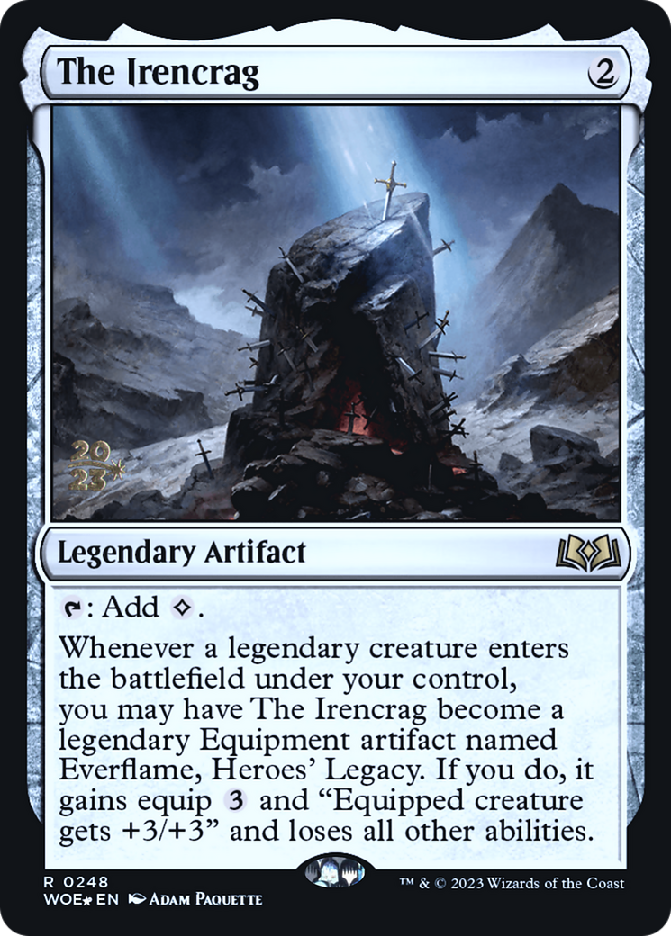 The Irencrag (PWOE-248S) - Wilds of Eldraine Promos Foil - Premium MTG Single from Wizards of the Coast - Just $0.66! Shop now at Game Crave Tournament Store