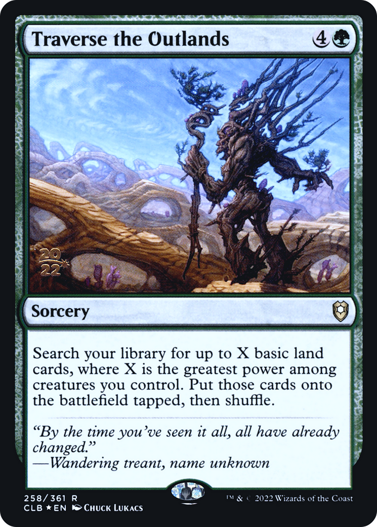 Traverse the Outlands (PCLB-258S) - Battle for Baldur's Gate Promos Foil - Premium MTG Single from Wizards of the Coast - Just $0.92! Shop now at Game Crave Tournament Store