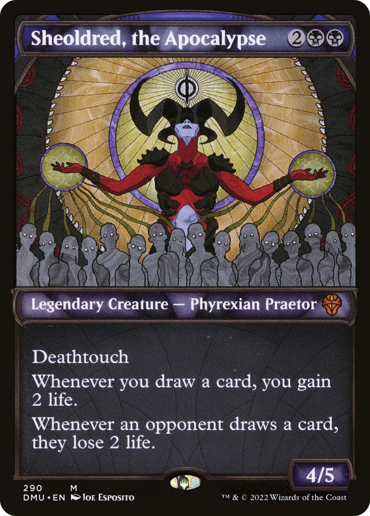 Sheoldred, the Apocalypse (DMU-290) - Dominaria United: (Showcase) - Premium MTG Single from Wizards of the Coast - Just $17.64! Shop now at Game Crave Tournament Store