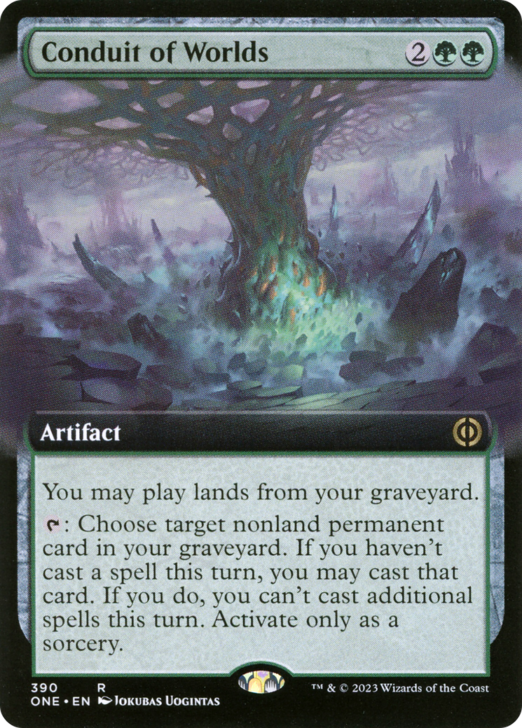 Conduit of Worlds (ONE-390) - Phyrexia: All Will Be One: (Extended Art) Foil - Premium MTG Single from Wizards of the Coast - Just $1.54! Shop now at Game Crave Tournament Store