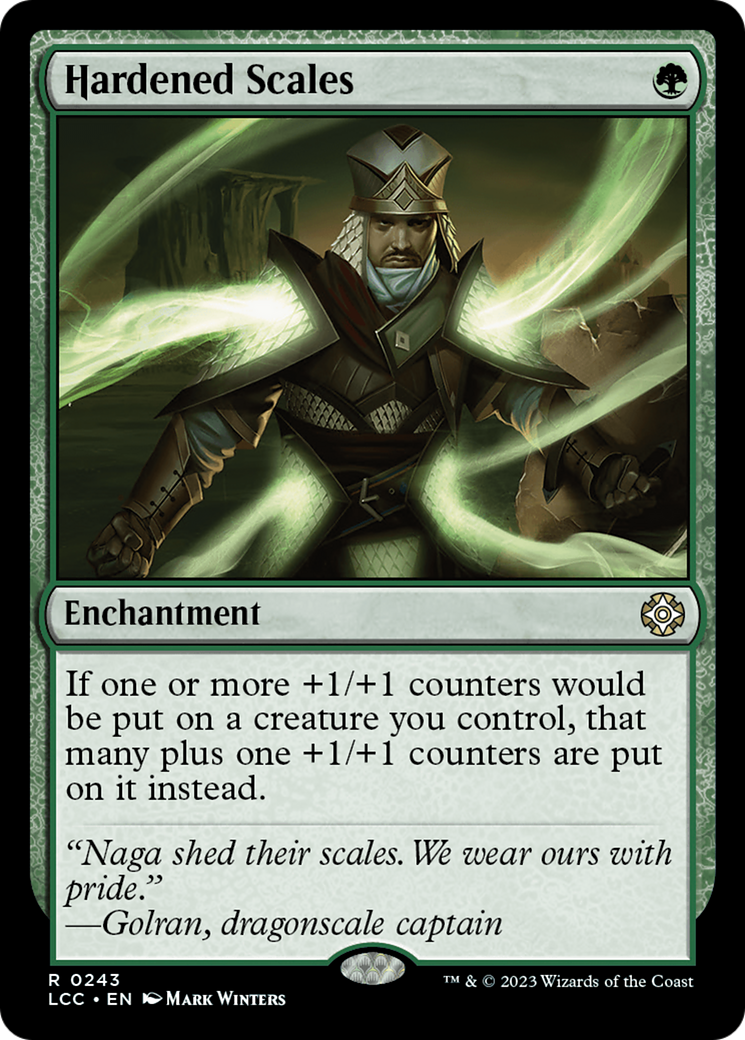 Hardened Scales (LCC-243) - The Lost Caverns of Ixalan Commander - Premium MTG Single from Wizards of the Coast - Just $0.53! Shop now at Game Crave Tournament Store