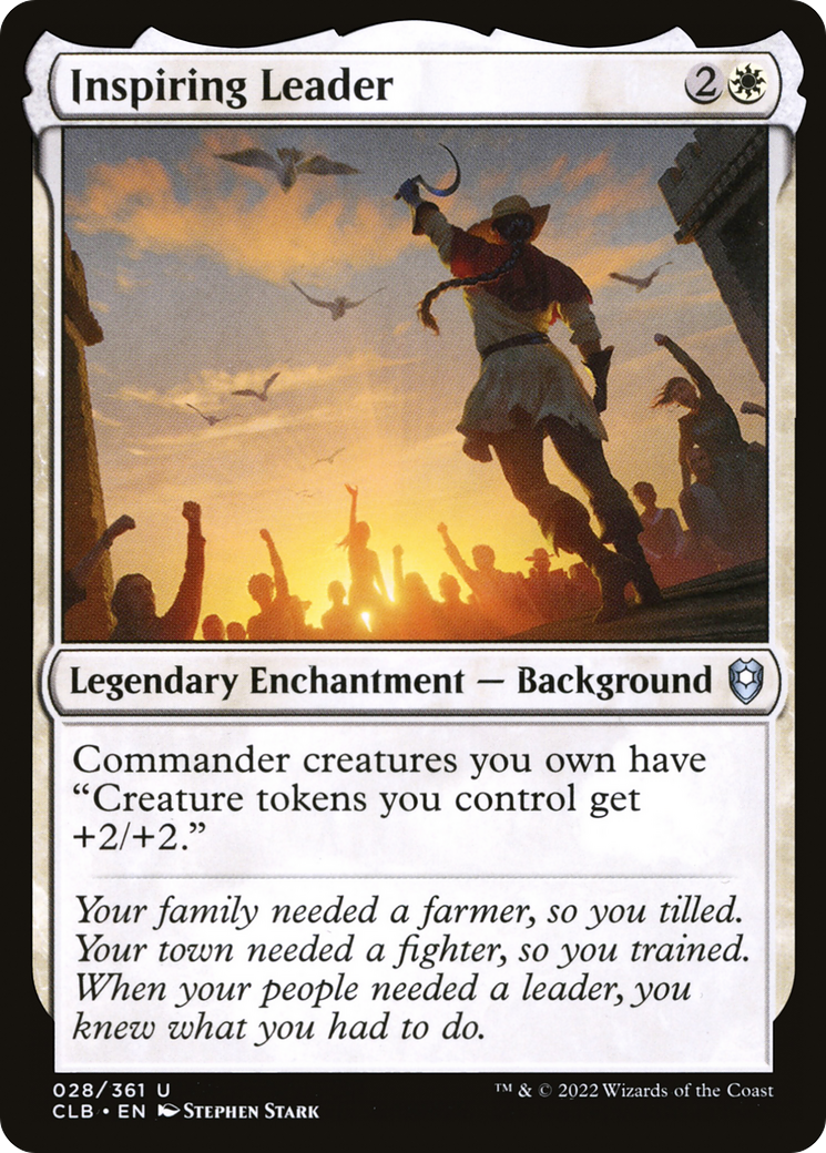 Inspiring Leader (CLB-028) - Commander Legends: Battle for Baldur's Gate - Premium MTG Single from Wizards of the Coast - Just $0.08! Shop now at Game Crave Tournament Store