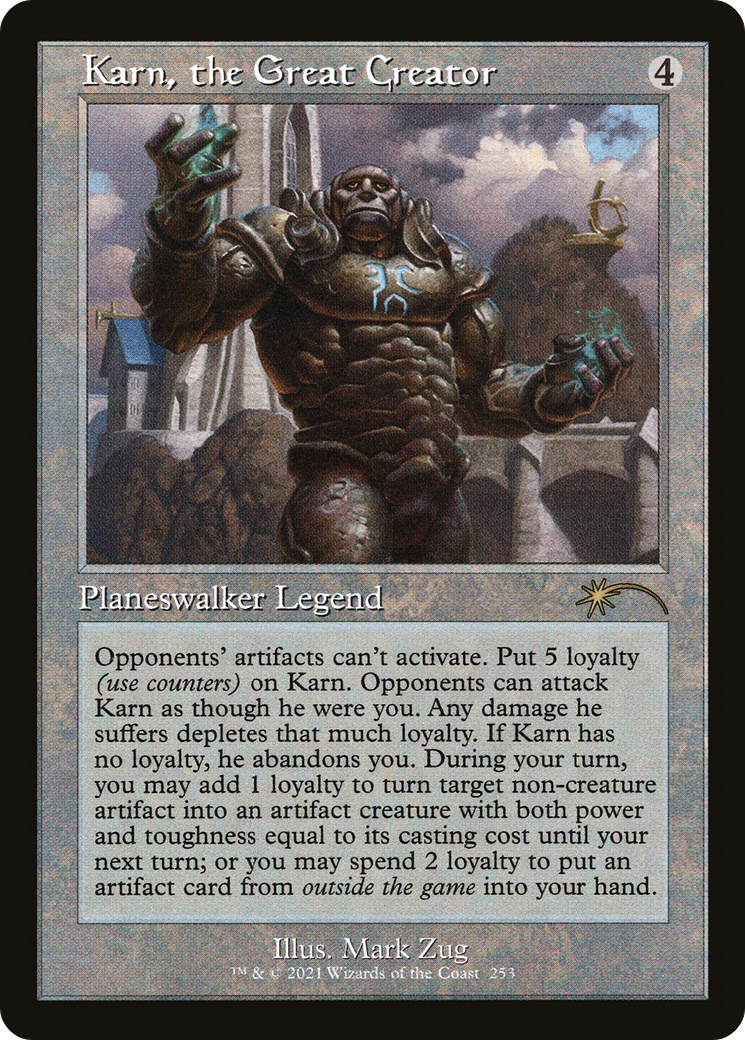 Karn, the Great Creator (SLD-253) - Secret Lair Drop - Premium MTG Single from Wizards of the Coast - Just $3.29! Shop now at Game Crave Tournament Store