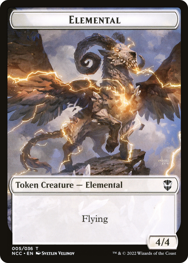 Elemental (TNCC-005) - New Capenna Commander Tokens - Premium MTG Single from Wizards of the Coast - Just $0! Shop now at Game Crave Tournament Store