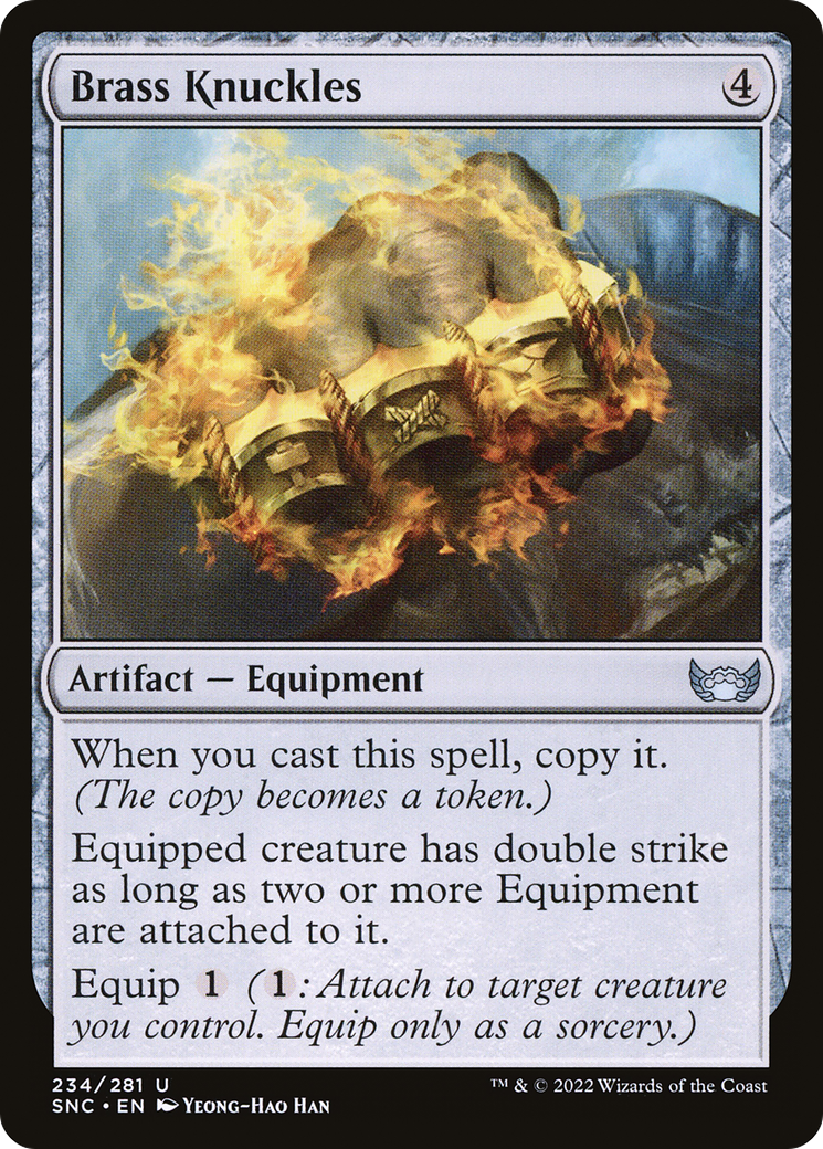 Brass Knuckles (SNC-234) - Streets of New Capenna - Premium MTG Single from Wizards of the Coast - Just $0.25! Shop now at Game Crave Tournament Store