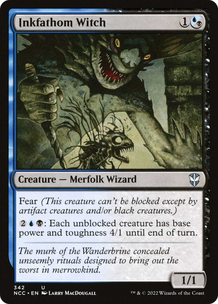 Inkfathom Witch (NCC-342) - New Capenna Commander - Premium MTG Single from Wizards of the Coast - Just $0.08! Shop now at Game Crave Tournament Store