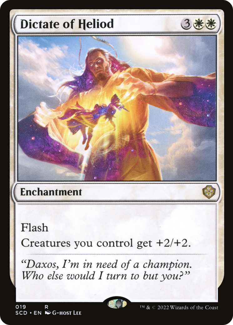 Dictate of Heliod (SCD-019) - Starter Commander Decks - Premium MTG Single from Wizards of the Coast - Just $0.09! Shop now at Game Crave Tournament Store