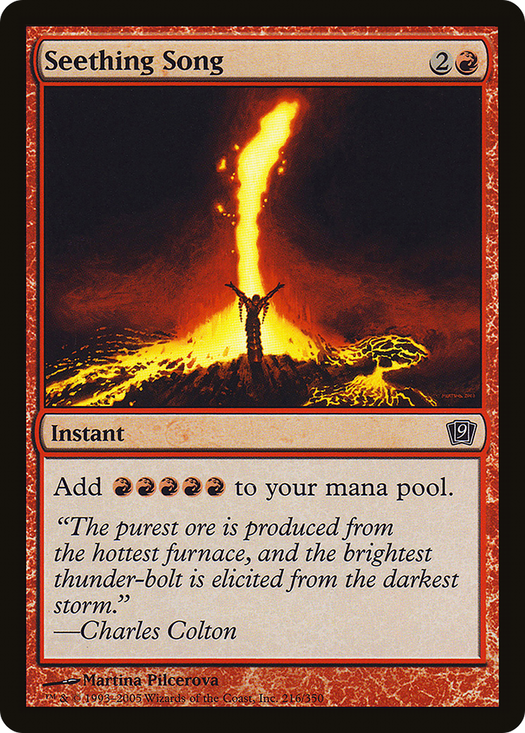 Seething Song (9ED-216★) - Ninth Edition Foil - Premium MTG Single from Wizards of the Coast - Just $39.99! Shop now at Game Crave Tournament Store