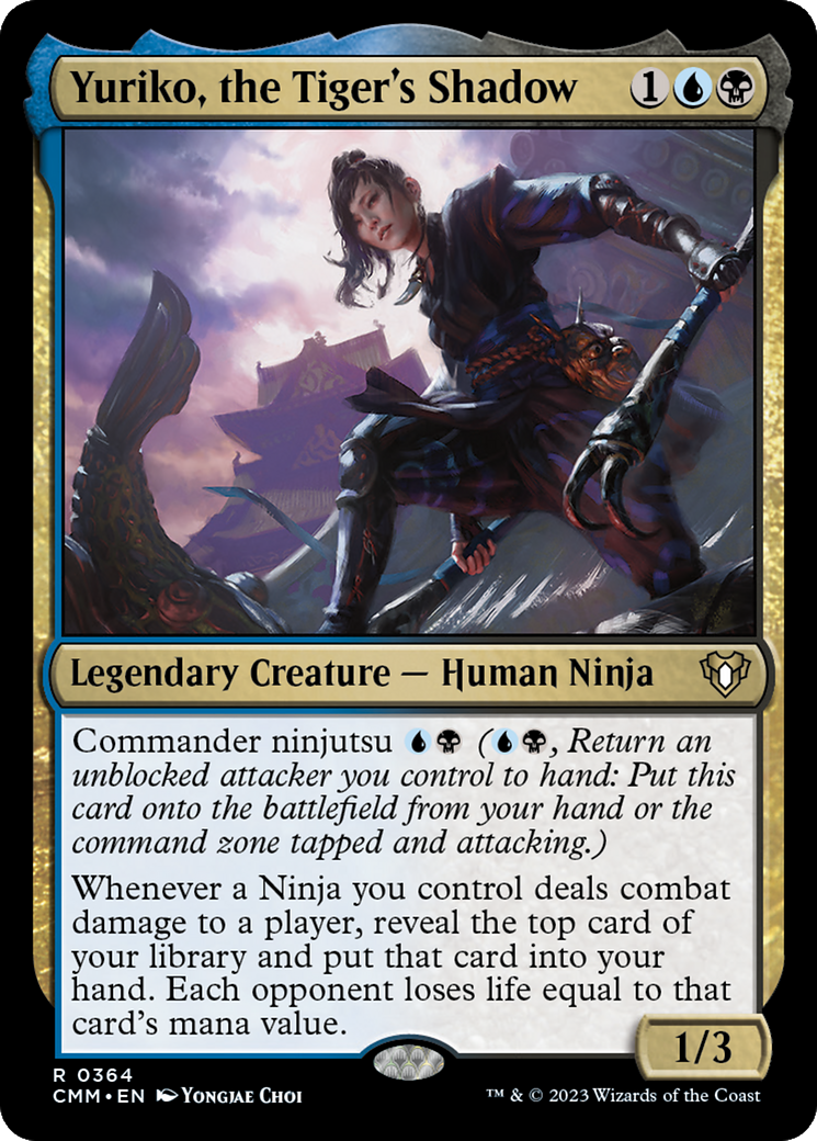 Yuriko, the Tiger's Shadow (CMM-364) - Commander Masters - Premium MTG Single from Wizards of the Coast - Just $0.47! Shop now at Game Crave Tournament Store