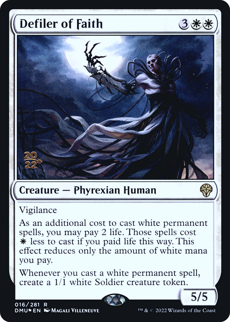 Defiler of Faith (PDMU-16S) - Dominaria United Promos Foil - Premium MTG Single from Wizards of the Coast - Just $0.40! Shop now at Game Crave Tournament Store