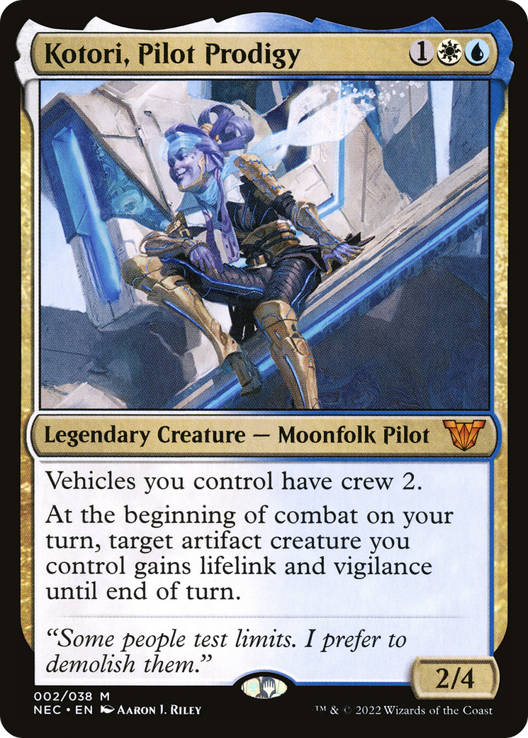 Kotori, Pilot Prodigy (NEC-002) - Neon Dynasty Commander Foil - Premium MTG Single from Wizards of the Coast - Just $0.08! Shop now at Game Crave Tournament Store