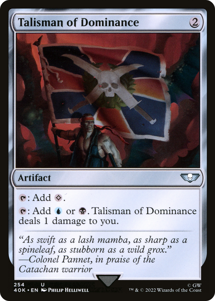 Talisman of Dominance (40K-254) - Warhammer 40,000 Commander - Premium MTG Single from Wizards of the Coast - Just $0.36! Shop now at Game Crave Tournament Store