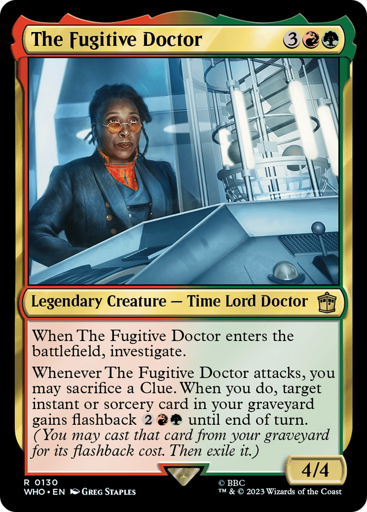 The Fugitive Doctor (WHO-130) - Doctor Who - Premium MTG Single from Wizards of the Coast - Just $0.25! Shop now at Game Crave Tournament Store