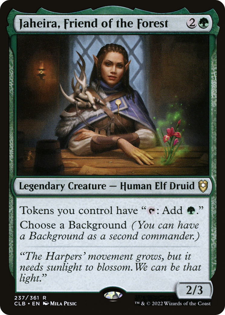 Jaheira, Friend of the Forest (CLB-237) - Commander Legends: Battle for Baldur's Gate - Premium MTG Single from Wizards of the Coast - Just $0.70! Shop now at Game Crave Tournament Store