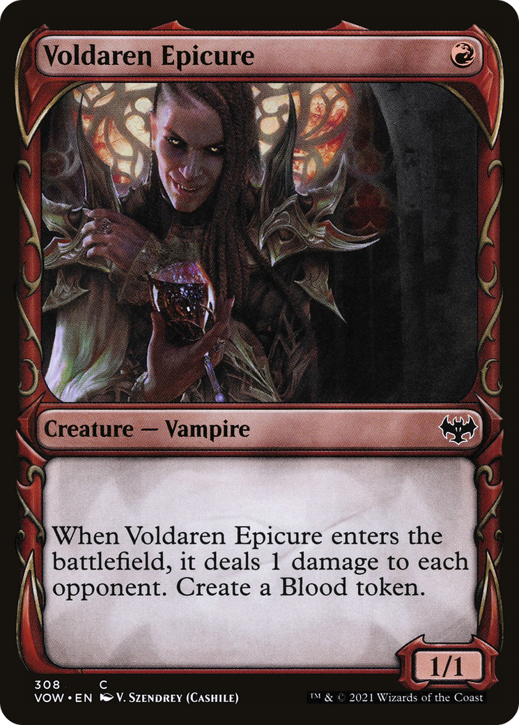 Voldaren Epicure (VOW-308) - Innistrad: Crimson Vow: (Showcase) - Premium MTG Single from Wizards of the Coast - Just $0.08! Shop now at Game Crave Tournament Store