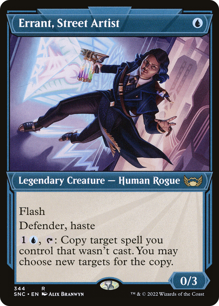 Errant, Street Artist (SNC-344) - Streets of New Capenna: (Showcase) Foil - Premium MTG Single from Wizards of the Coast - Just $0.08! Shop now at Game Crave Tournament Store