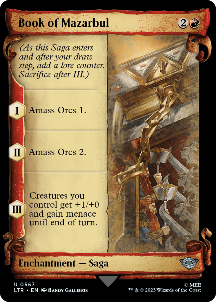 Book of Mazarbul (LTR-567) - The Lord of the Rings: Tales of Middle-earth: (Showcase) - Premium MTG Single from Wizards of the Coast - Just $0.08! Shop now at Game Crave Tournament Store