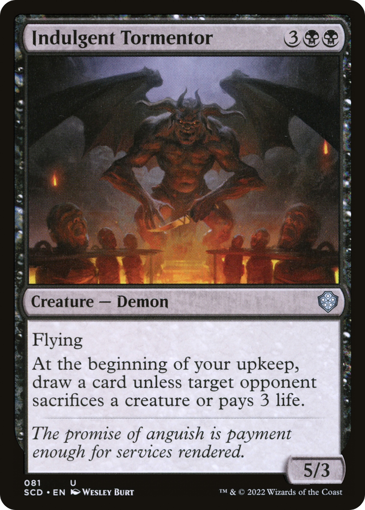 Indulgent Tormentor (SCD-081) - Starter Commander Decks - Premium MTG Single from Wizards of the Coast - Just $0.09! Shop now at Game Crave Tournament Store