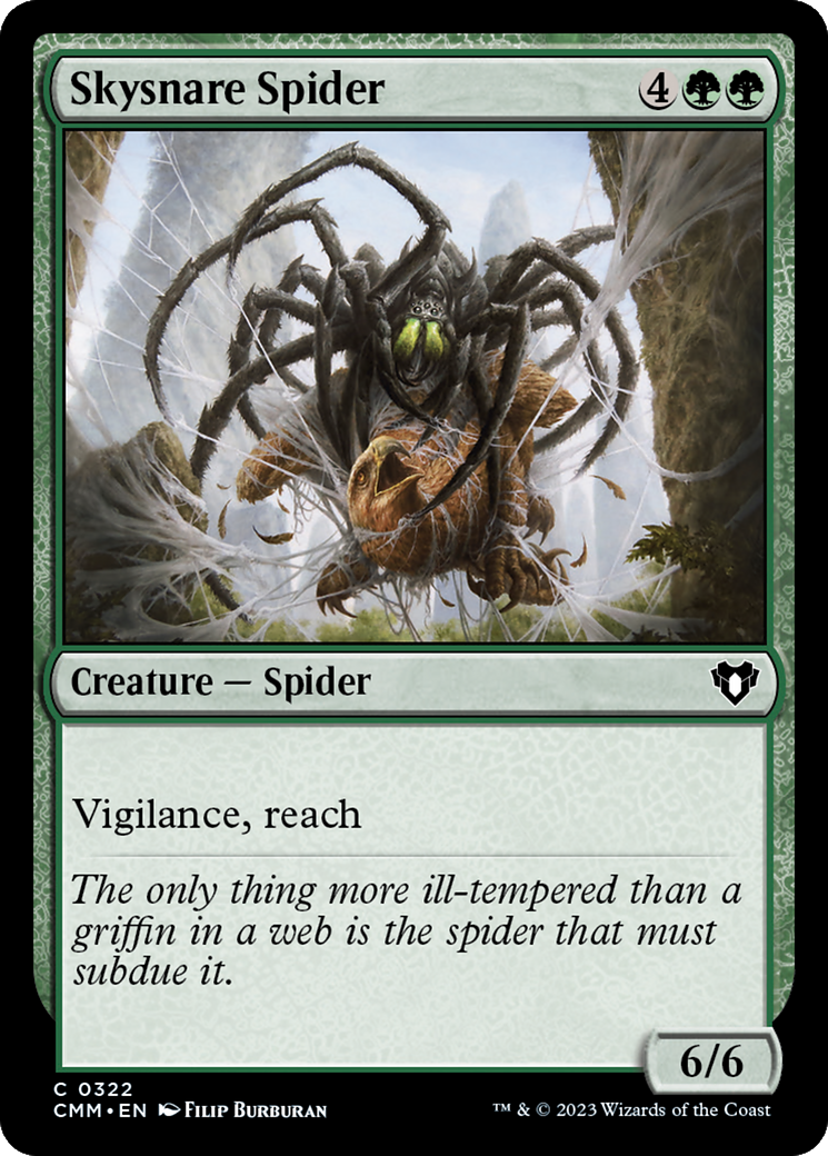 Skysnare Spider (CMM-322) - Commander Masters - Premium MTG Single from Wizards of the Coast - Just $0.08! Shop now at Game Crave Tournament Store