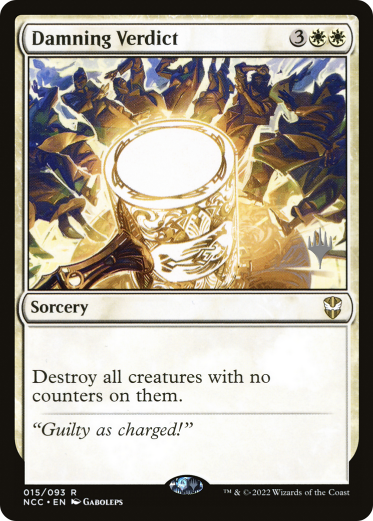 Damning Verdict (PNCC-15P) - New Capenna Commander Promos Foil - Premium MTG Single from Wizards of the Coast - Just $7.47! Shop now at Game Crave Tournament Store