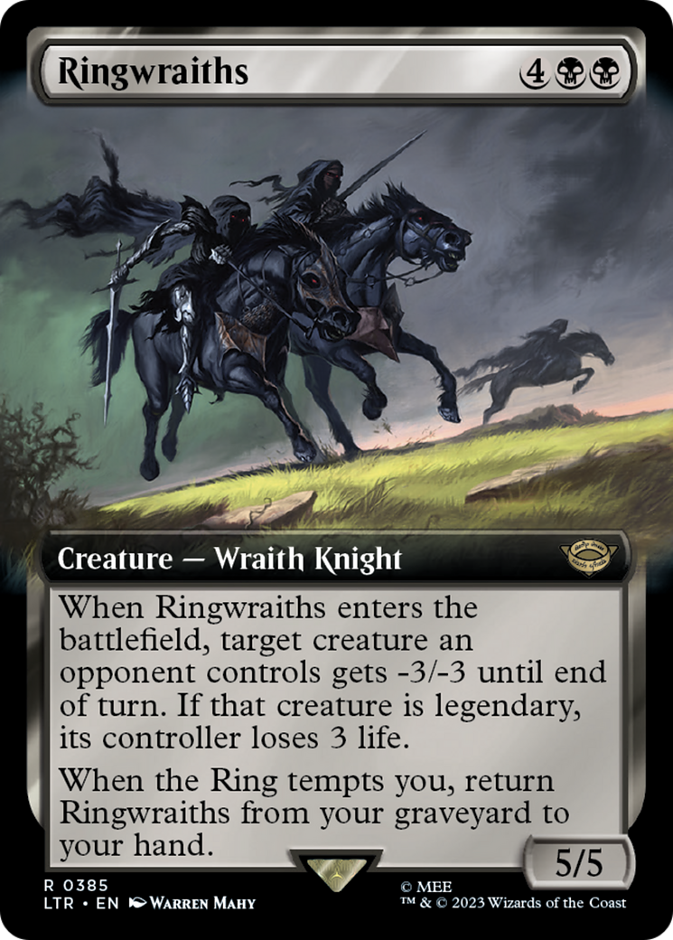 Ringwraiths (LTR-385) - The Lord of the Rings: Tales of Middle-earth: (Extended Art) - Premium MTG Single from Wizards of the Coast - Just $6.23! Shop now at Game Crave Tournament Store