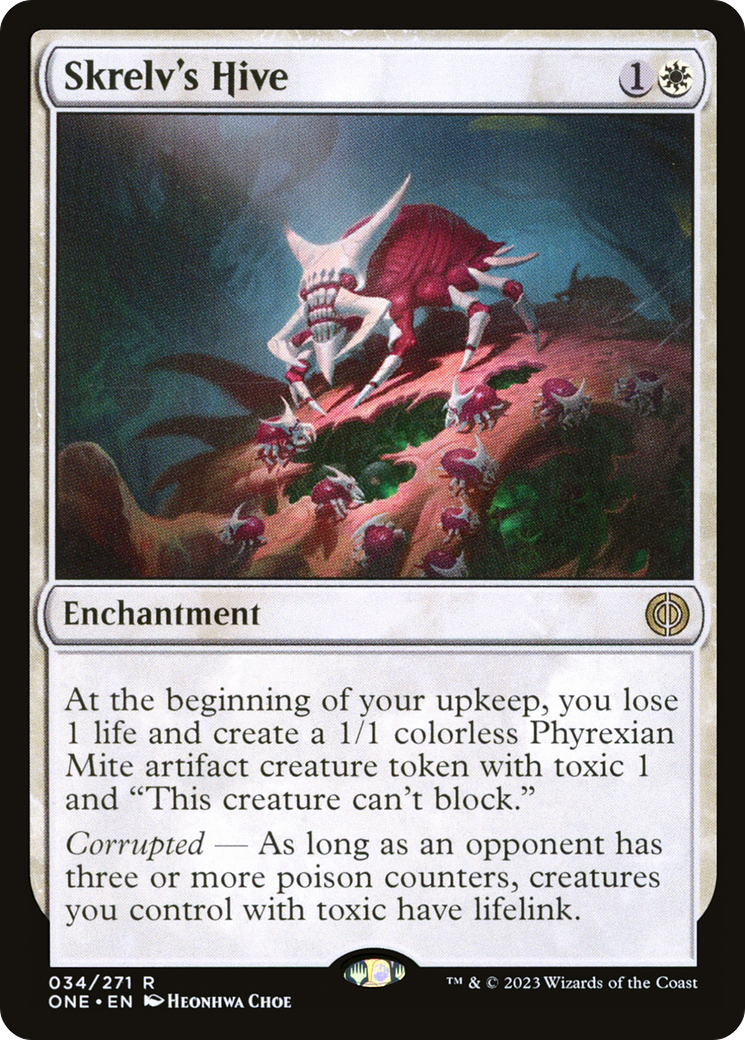 Skrelv's Hive (ONE-034) - Phyrexia: All Will Be One - Premium MTG Single from Wizards of the Coast - Just $0.60! Shop now at Game Crave Tournament Store