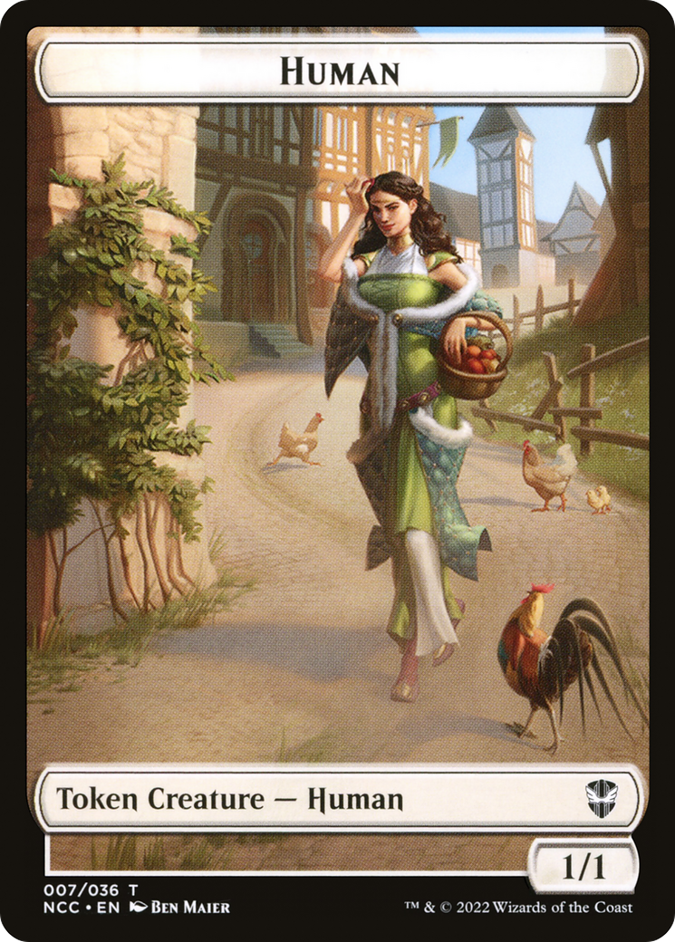 Human (TNCC-007) - New Capenna Commander Tokens - Premium MTG Single from Wizards of the Coast - Just $0! Shop now at Game Crave Tournament Store
