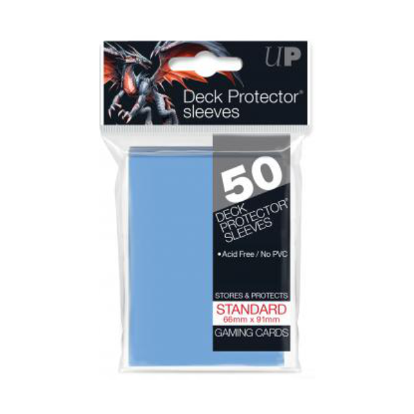 Ultra Pro Deck Protectors Solid Light Blue (50ct) - Standard - Premium from Ultra Pro - Just $2.99! Shop now at Game Crave Tournament Store
