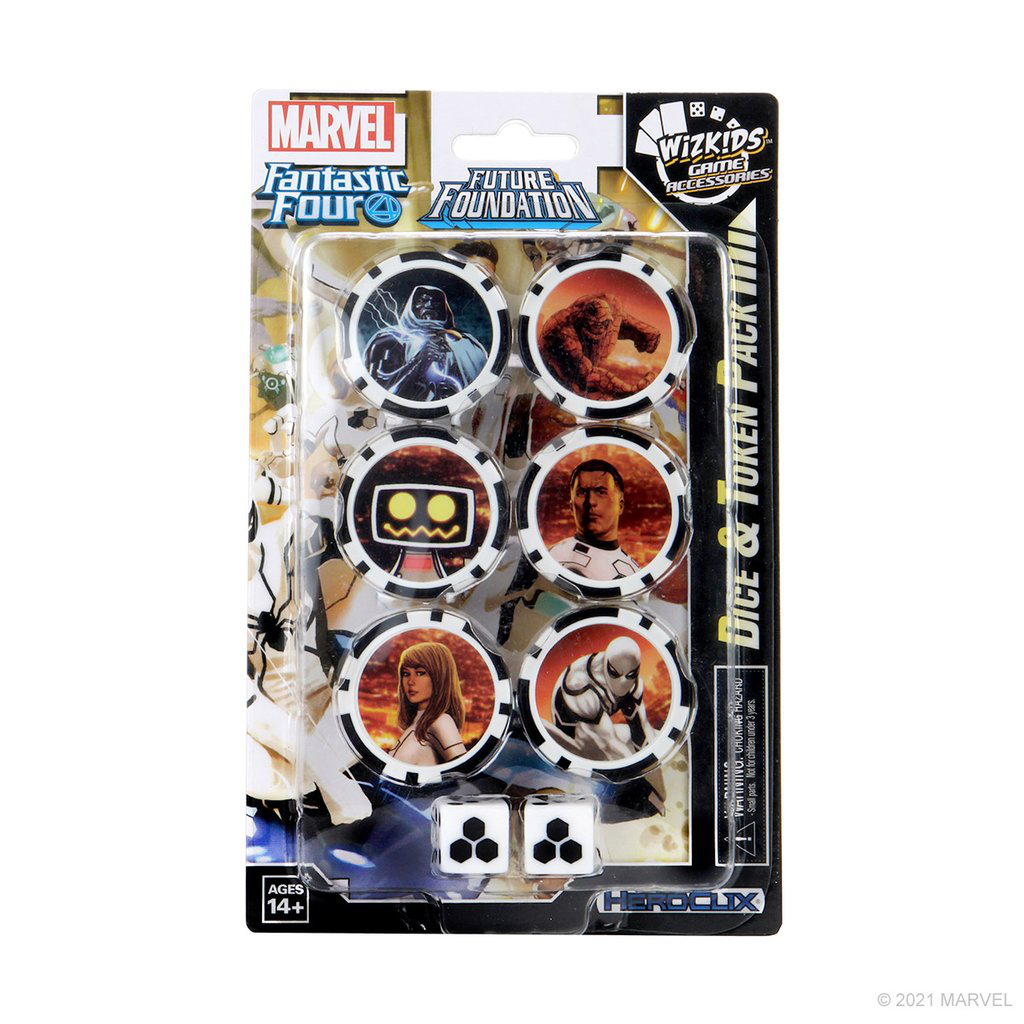 HeroClix Fantastic Four Future Foundation Dice and Token Pack - Premium HCX Sealed from WizKids - Just $9.99! Shop now at Game Crave Tournament Store